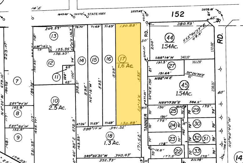 1743 E Pacheco Blvd, Los Banos, CA for rent - Plat Map - Image 2 of 5