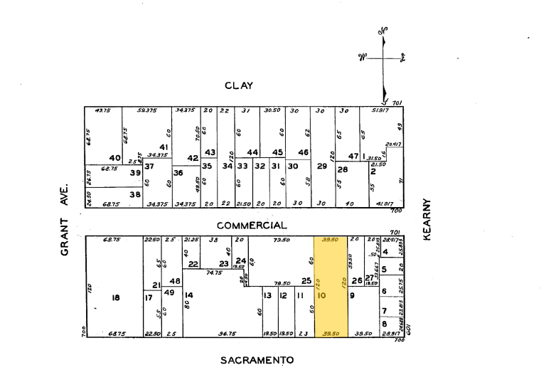 716-720 Sacramento St, San Francisco, CA for rent - Plat Map - Image 2 of 14