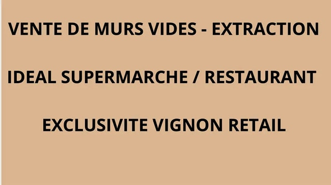 Vente Commerce 650 m²