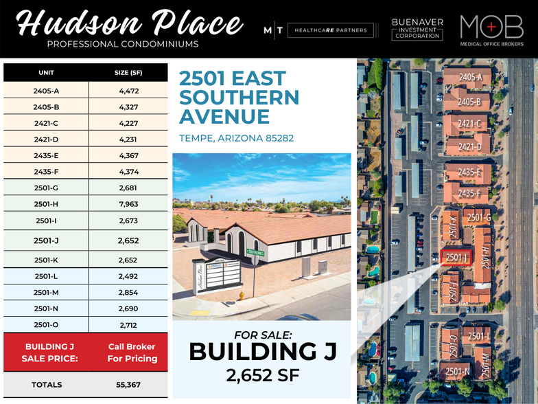 2501-J E Southern Ave, Tempe, AZ for sale - Site Plan - Image 1 of 1