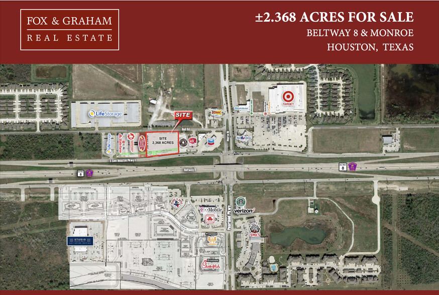 Beltway 8 & Monroe Rd, Houston, TX for sale - Building Photo - Image 1 of 2