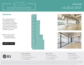 6725 W Sunset Blvd, Los Angeles, CA for rent Site Plan- Image 1 of 7