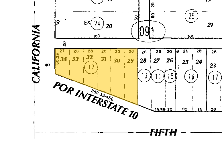 514-516 N California Ave, Beaumont, CA for sale - Plat Map - Image 1 of 1