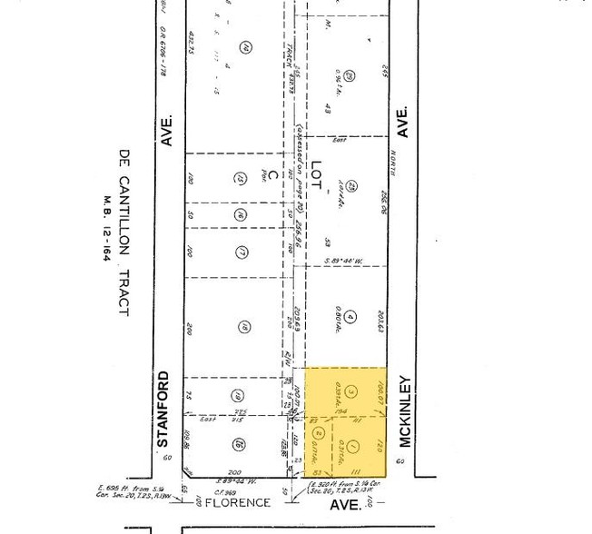 7111 McKinley Ave, Los Angeles, CA for rent - Plat Map - Image 2 of 9