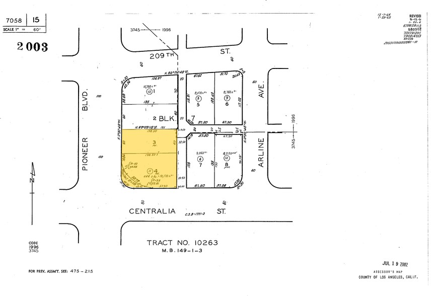 20922 Pioneer Blvd, Lakewood, CA for sale - Plat Map - Image 2 of 7