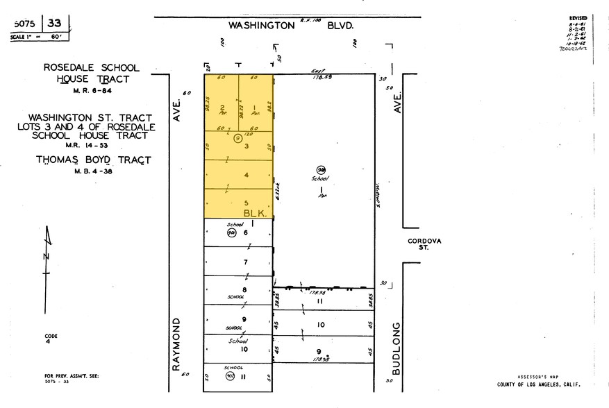 1782-1798 W Washington Blvd, Los Angeles, CA for sale - Plat Map - Image 1 of 1