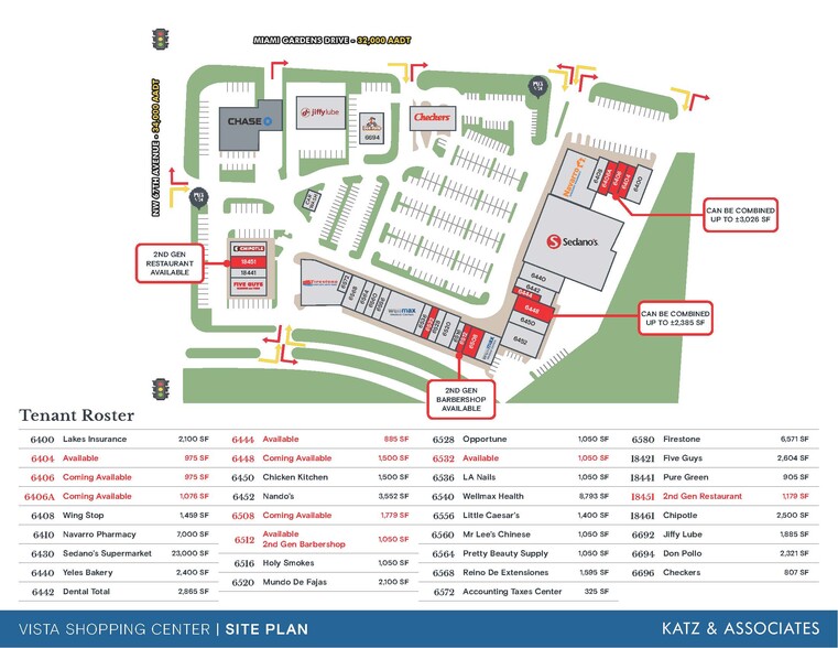 6400 NW 186th St, Miami Lakes, FL for rent - Site Plan - Image 2 of 7