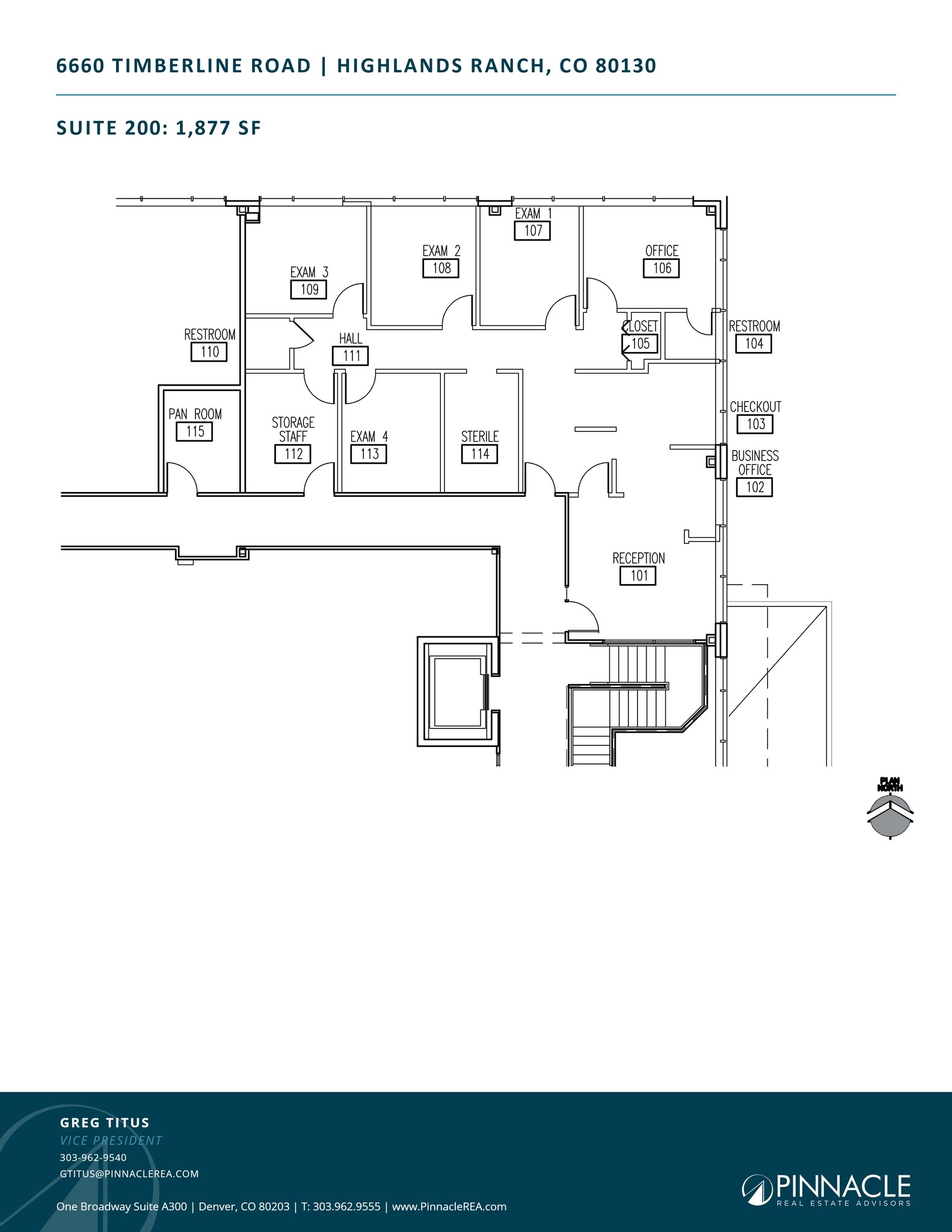 6660 Timberline Rd, Highlands Ranch, CO to rent Site Plan- Image 1 of 1