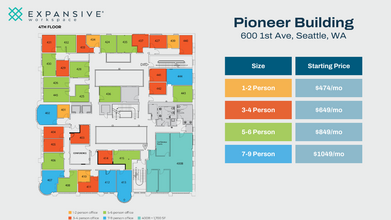 600 1st Ave, Seattle, WA for rent Floor Plan- Image 1 of 4