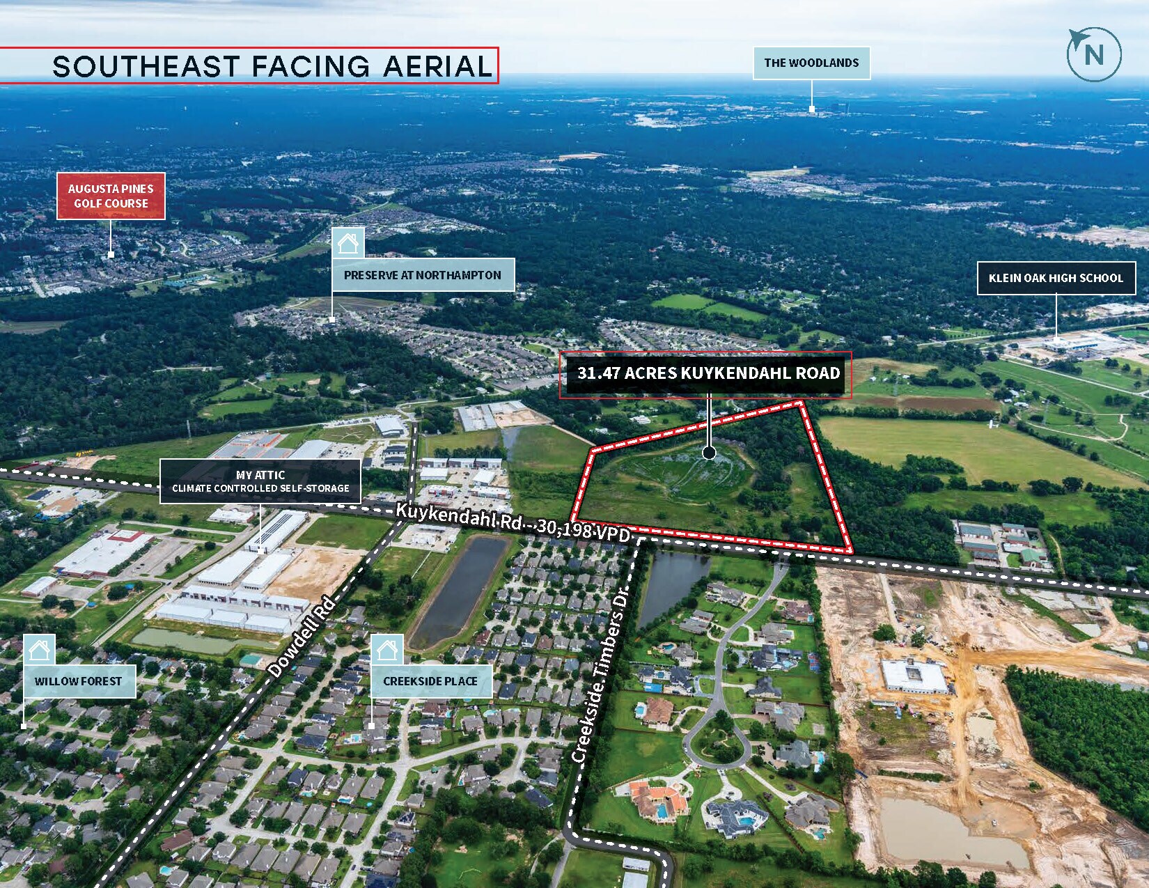 22730 Kuykendahl Rd, Spring, TX for sale Aerial- Image 1 of 1