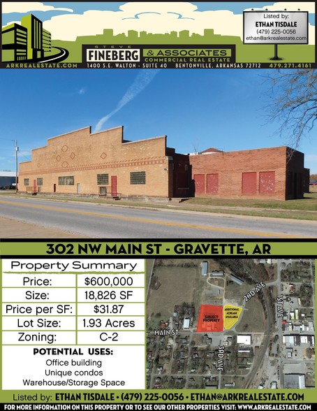 302 NW Main St, Gravette, AR for sale - Building Photo - Image 1 of 1