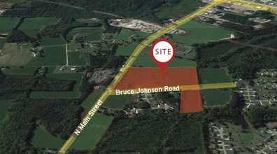 45 Bruce Johnson Rd, Lillington, NC - aerial  map view