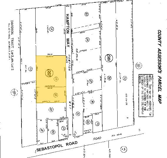 1524-1536 Hampton Way, Santa Rosa, CA for rent - Plat Map - Image 2 of 2