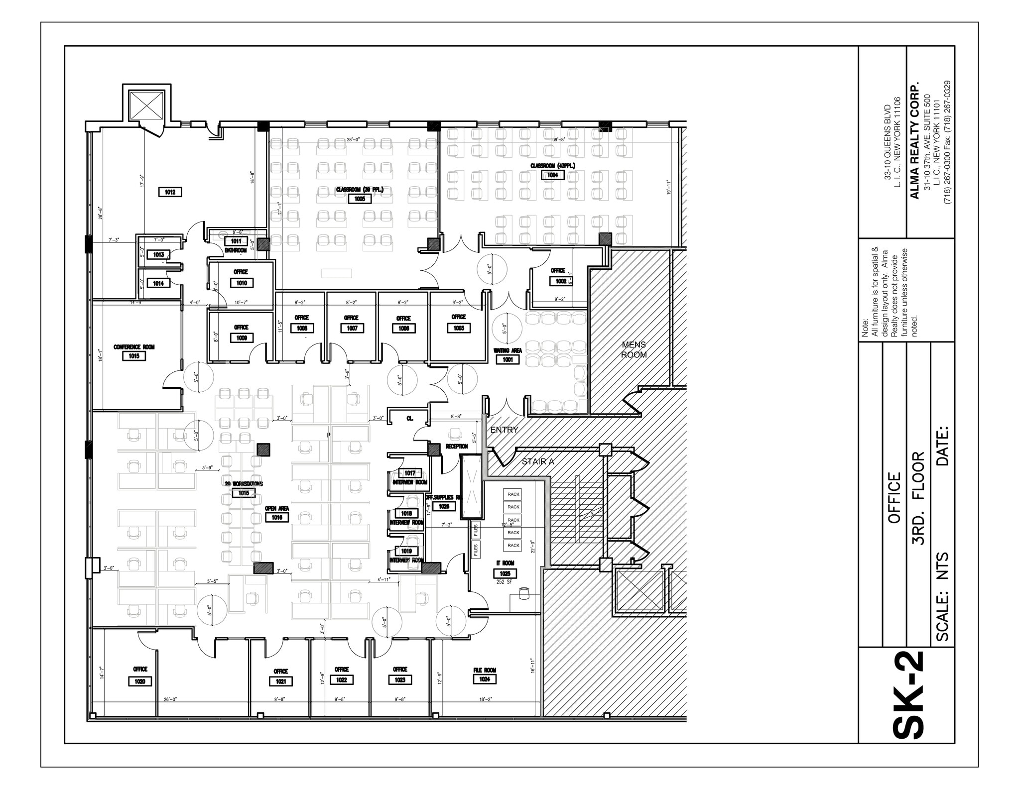 33-10 Queens Blvd, Long Island City, NY to rent Floor Plan- Image 1 of 9