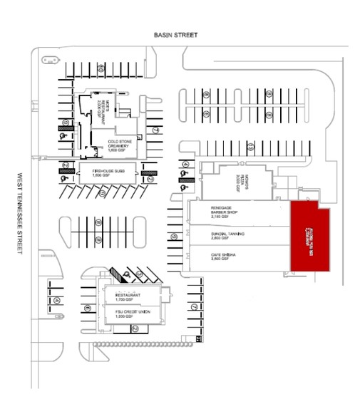 1416 W Tennessee St, Tallahassee, FL for rent - Site Plan - Image 1 of 5