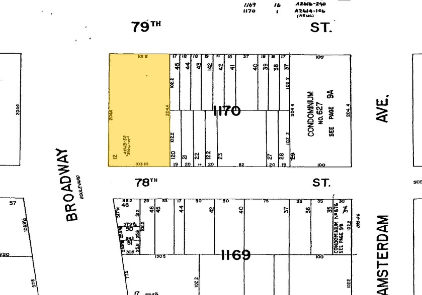 2200-2218 Broadway, New York, NY for rent - Plat Map - Image 2 of 8