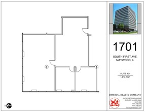 1701 S 1st Ave, Maywood, IL for rent Floor Plan- Image 1 of 6