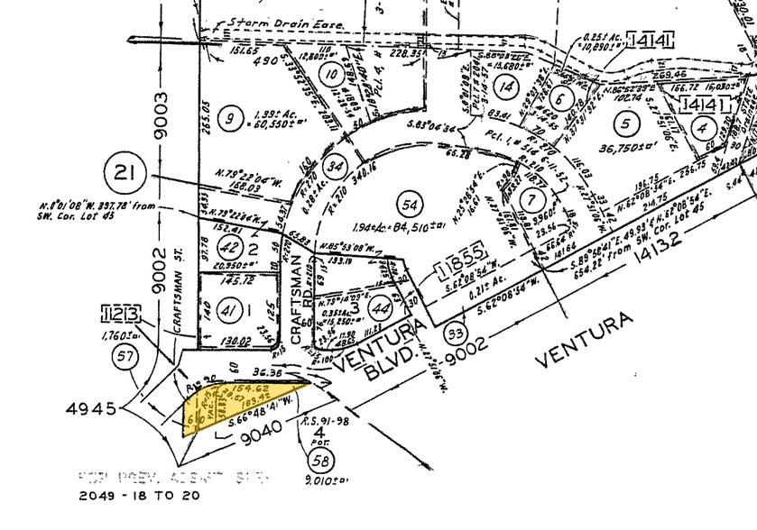 24000 Ventura Blvd, Calabasas, CA for rent - Plat Map - Image 2 of 7