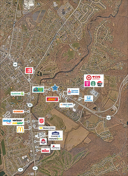 8 Route 46, Hackettstown, NJ for rent - Aerial - Image 2 of 4