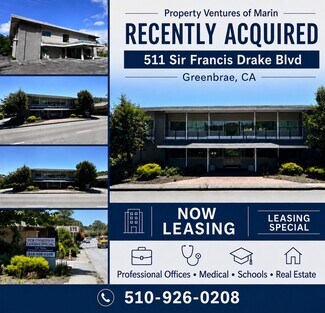 More details for 511 Sir Francis Drake Blvd, Greenbrae, CA - Office / Medical to Rent