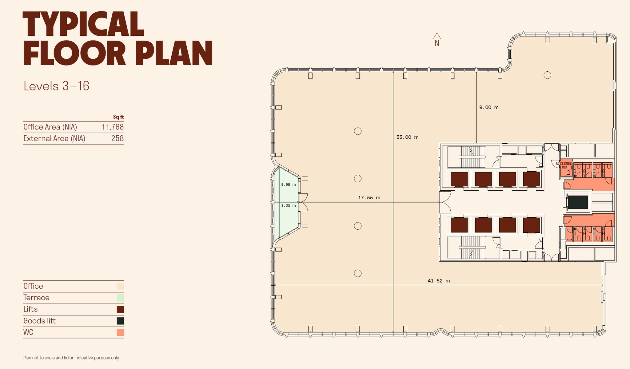 220 Blackfriars Rd, London to rent Typical Floor Plan- Image 1 of 1