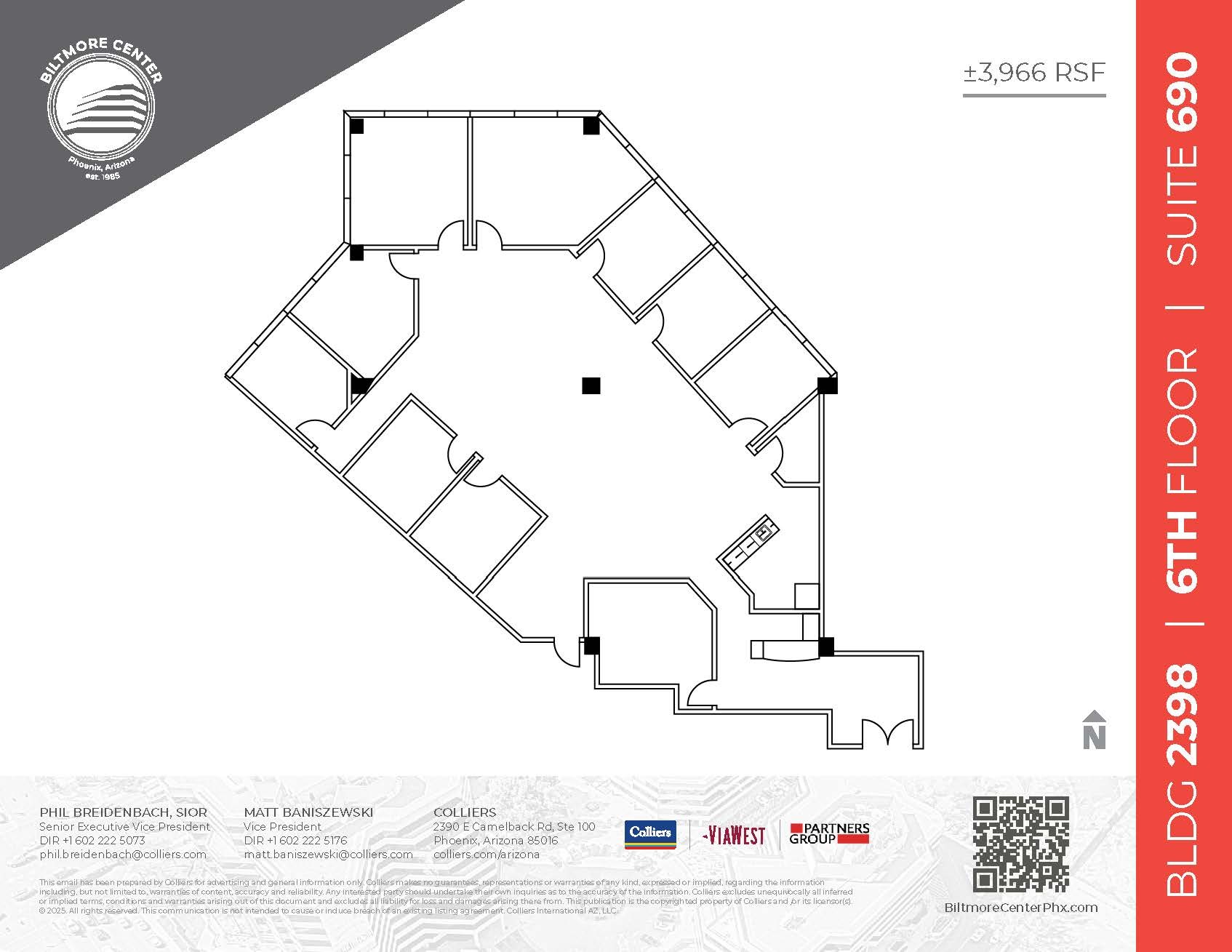 2398 E Camelback Rd, Phoenix, AZ for rent Floor Plan- Image 1 of 5