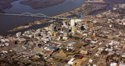 80 Monroe Ave, Memphis, TN - aerial  map view