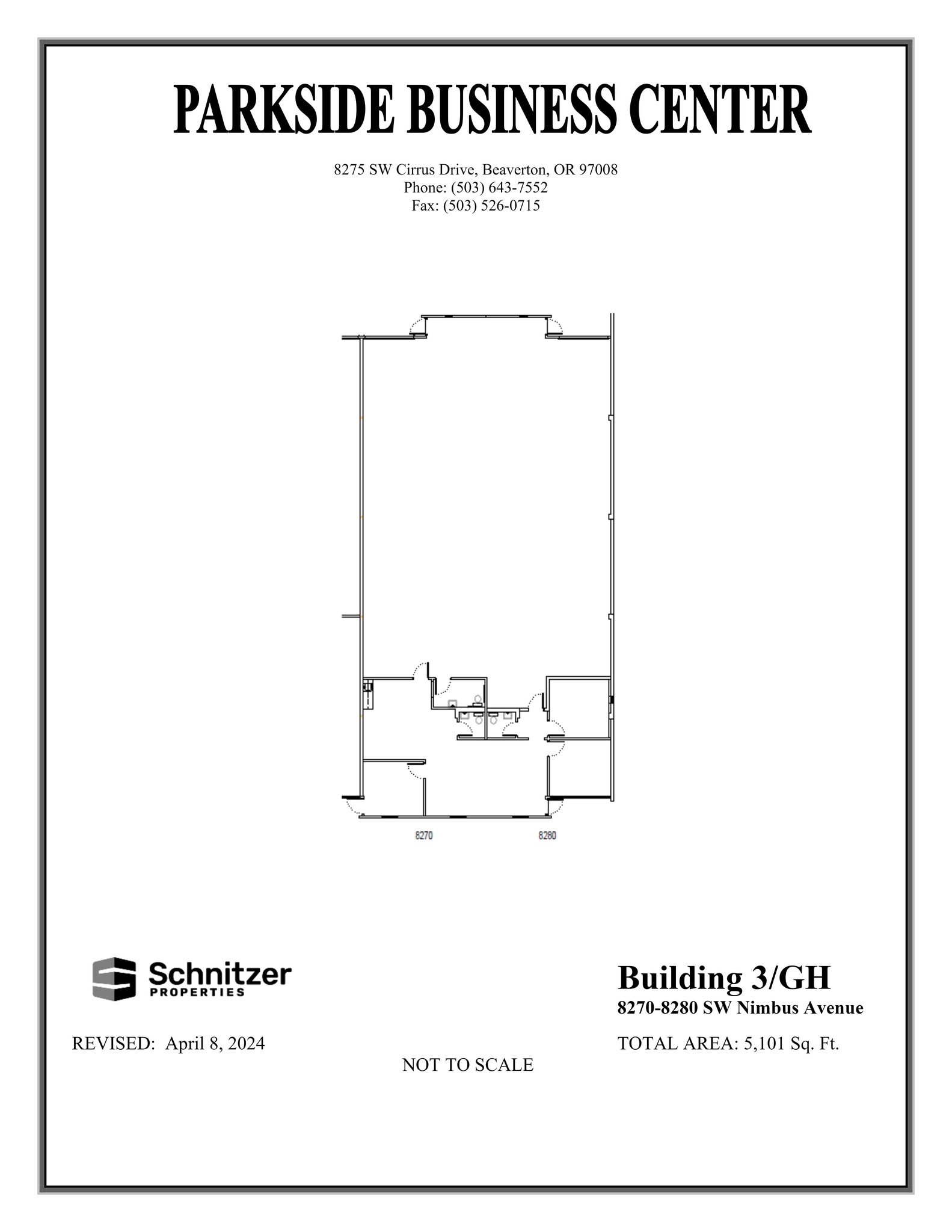 8362-8380 SW Nimbus Ave, Beaverton, OR for rent Site Plan- Image 1 of 1