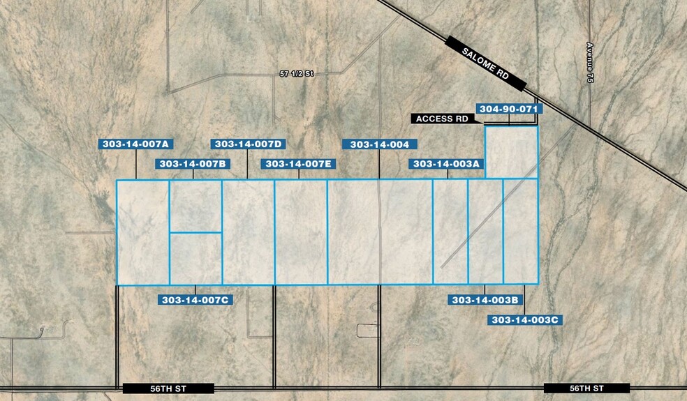 La Paz County Solar Land, Salome, AZ for sale - Plat Map - Image 2 of 2