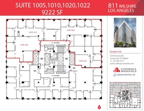 811 Wilshire Blvd, Los Angeles, CA for rent Floor Plan- Image 1 of 2