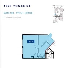1910-1920 Yonge St, Toronto, ON to rent Floor Plan- Image 1 of 1
