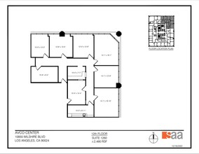 10850 Wilshire Blvd, Los Angeles, CA for rent Floor Plan- Image 1 of 1