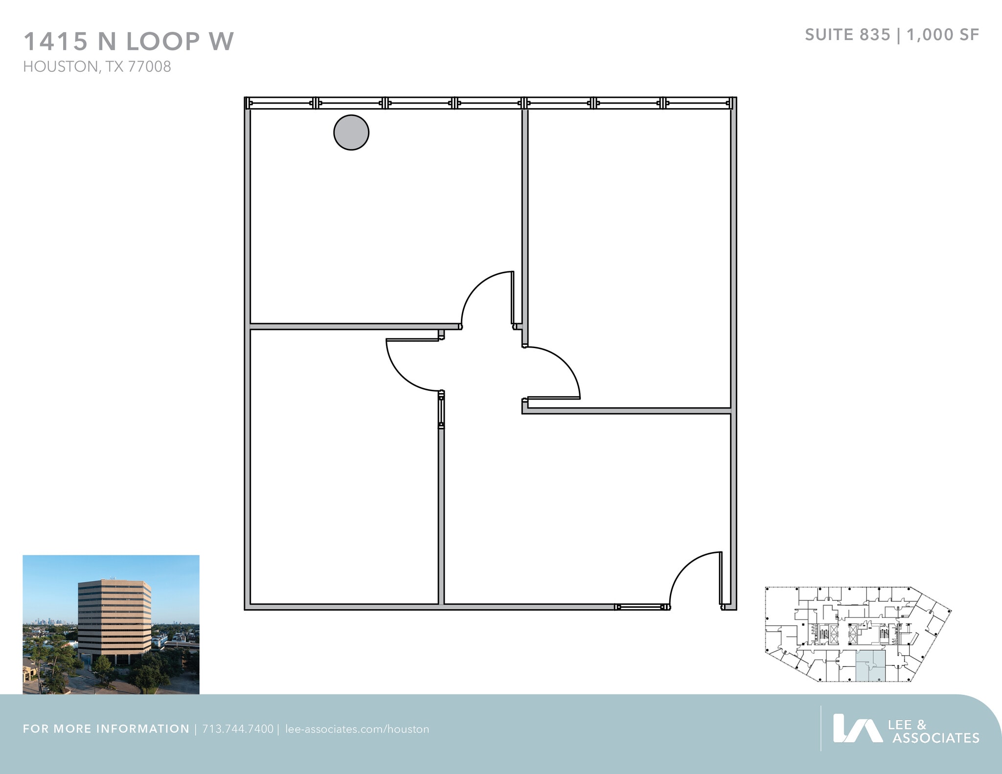 1415 North Loop W, Houston, TX to rent Floor Plan- Image 1 of 1
