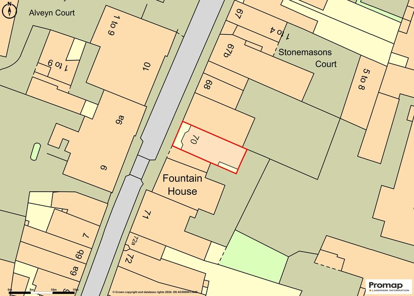 70 Parchment St, Winchester to rent - Site Plan - Image 3 of 7