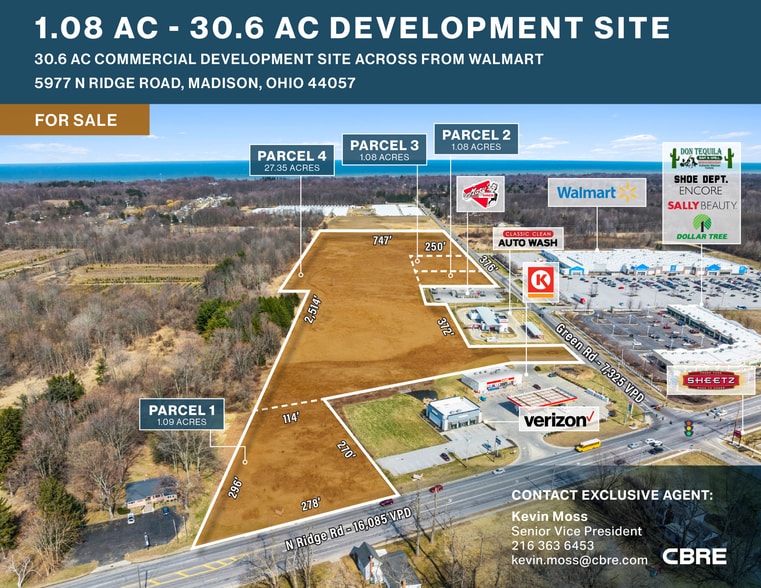 N Ridge Rd, Madison, OH for sale - Aerial - Image 1 of 5