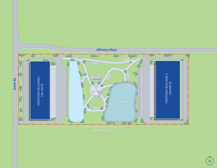 S CR 900 E & AllPoints Pkwy, Avon, IN for sale - Site Plan - Image 3 of 4