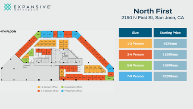 2150 N 1st St, San Jose, CA for rent Floor Plan- Image 1 of 5