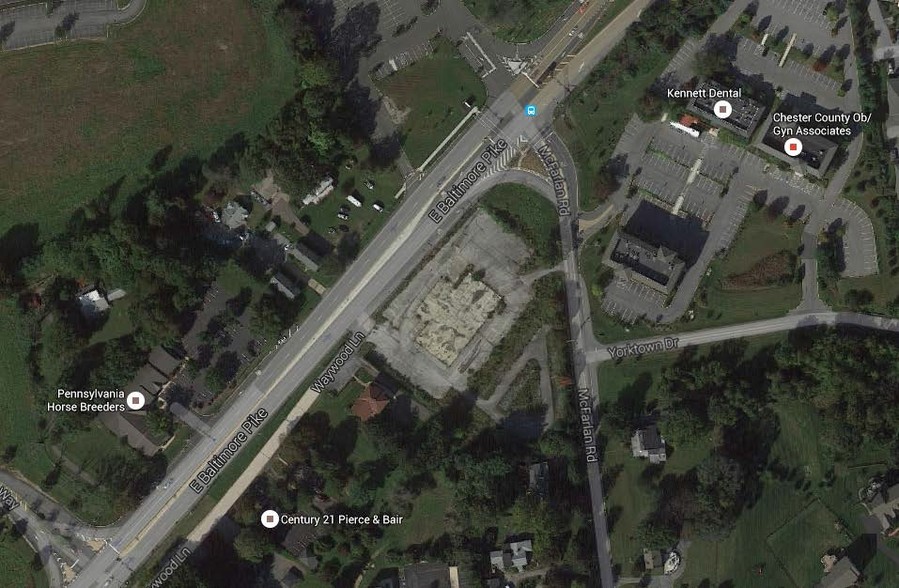 718 E Baltimore Pike, Kennett Square, PA for rent - Aerial - Image 2 of 4