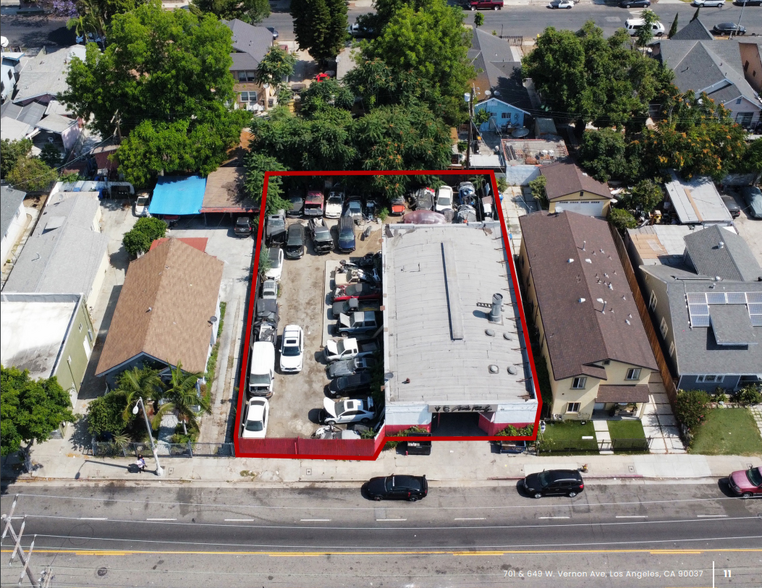 649-701 W Vernon Ave, Los Angeles, CA for sale - Aerial - Image 3 of 5