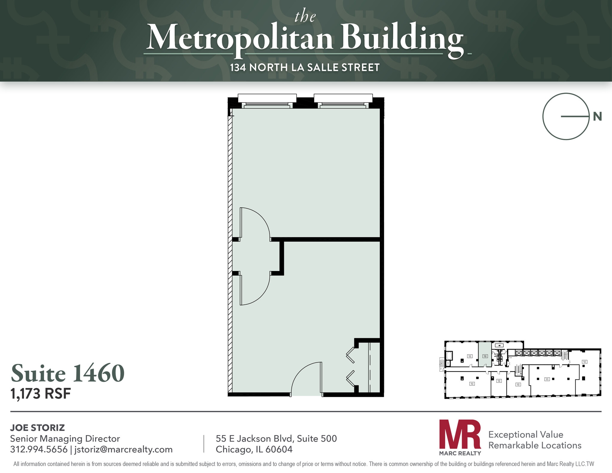 134 N LaSalle St, Chicago, IL to rent Floor Plan- Image 1 of 1
