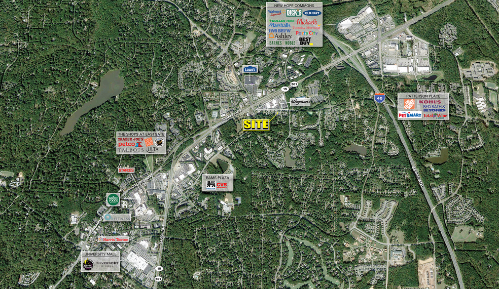 Old Durham Rd & Cooper St, Chapel Hill, NC for sale - Aerial - Image 1 of 3