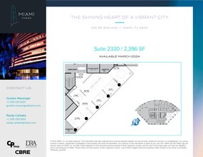 100 SE 2nd St, Miami, FL for rent Site Plan- Image 1 of 1