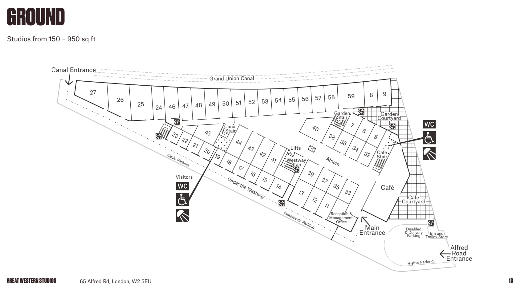 65 Alfred Rd, London to rent Floor Plan- Image 1 of 1