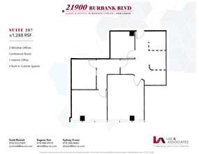 21900 Burbank, Woodland Hills, CA for rent Floor Plan- Image 1 of 1