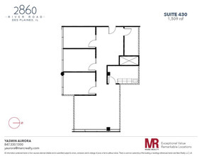 2860 S River Rd, Des Plaines, IL for rent Floor Plan- Image 1 of 1