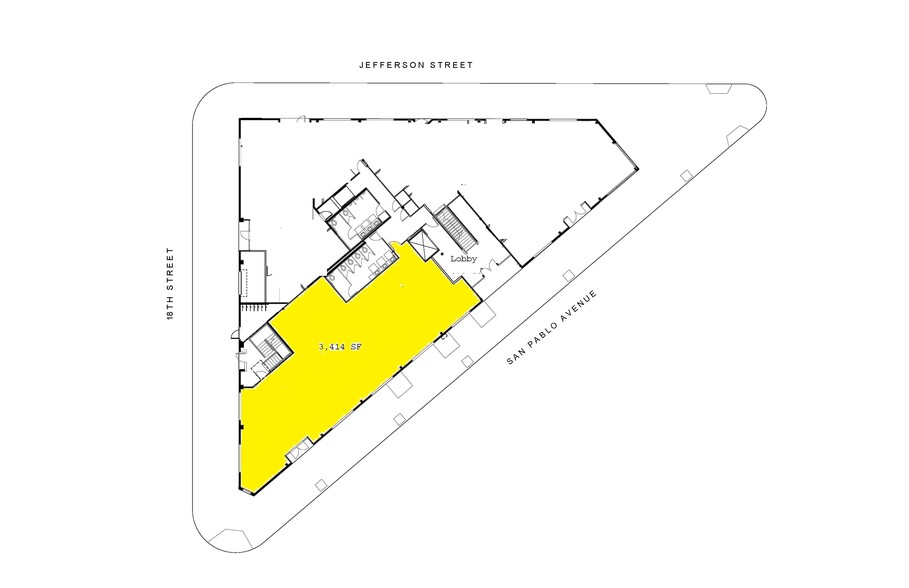 1825 San Pablo Ave, Oakland, CA for rent - Floor Plan - Image 2 of 8