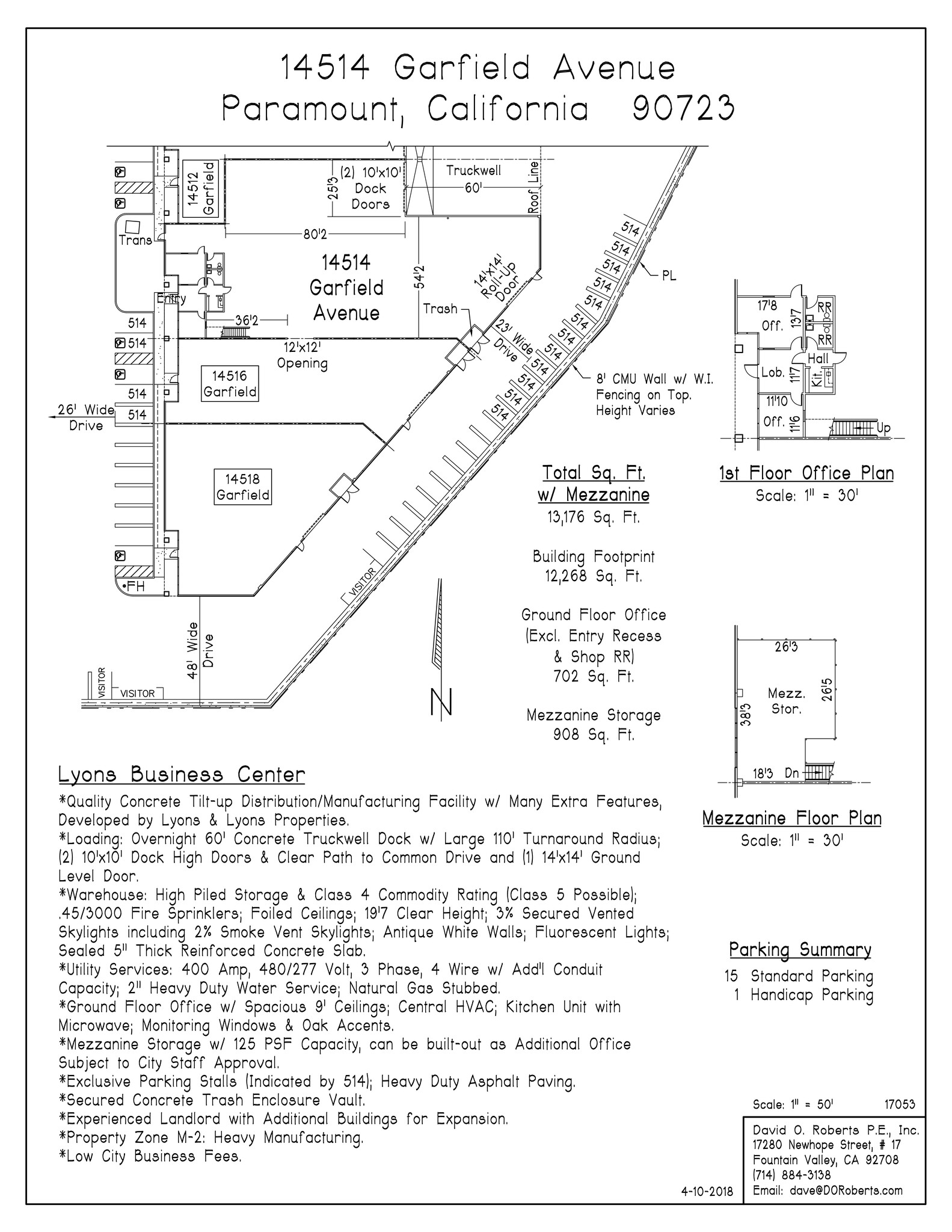 14512-14518 Garfield Ave, Paramount, CA for rent Site Plan- Image 1 of 1