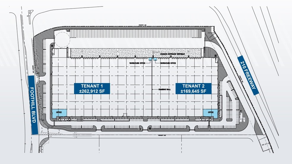 SWC Foothill Blvd, Irwindale, CA for rent - Site Plan - Image 2 of 3