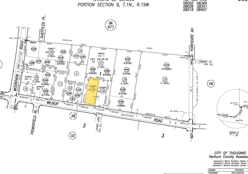 187 E Wilbur Rd, Thousand Oaks, CA for rent - Plat Map - Image 2 of 6