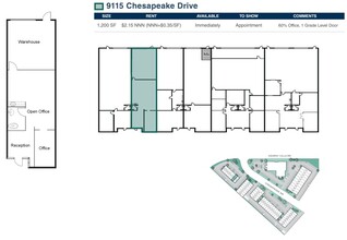 9103-9117 Chesapeake Dr, San Diego, CA for rent Floor Plan- Image 1 of 1